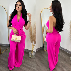 Hailee Pink Couture Jumpsuit