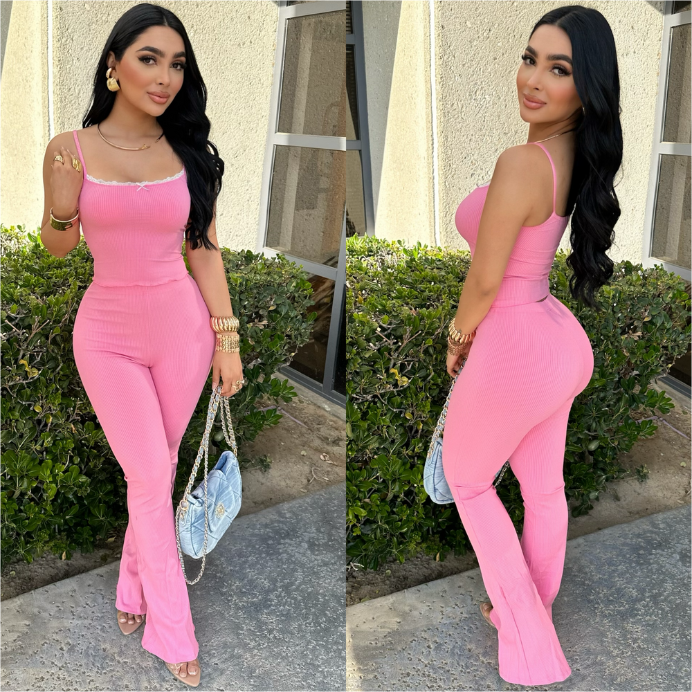 Tristan Pink Snatch 2PC Set