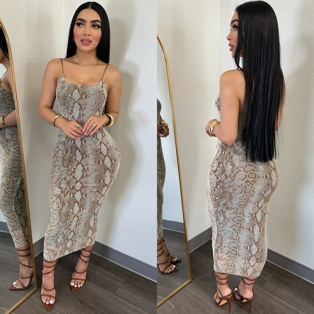 Deborah Snake Dress