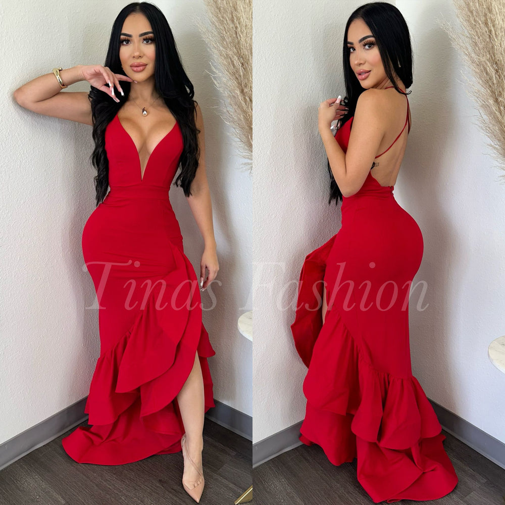 Antonela Red Gown