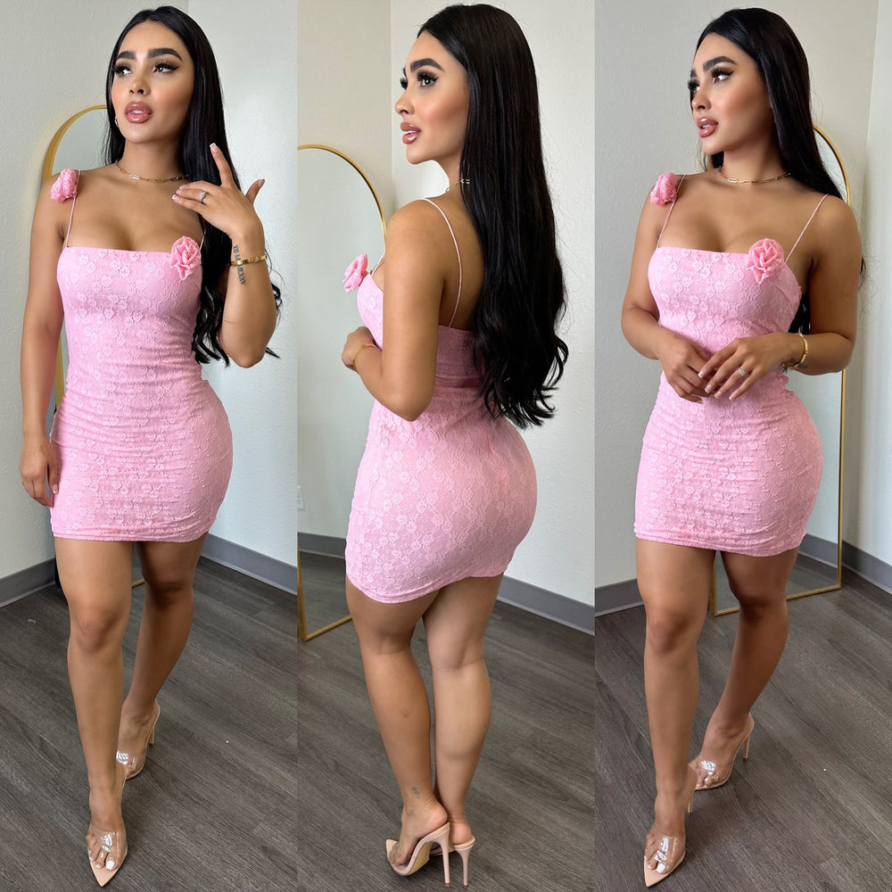 Lexy Pink Mini Dress