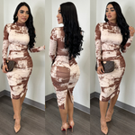 Valentina Mesh Midi Dress