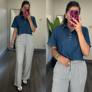 Kassandra Denim Top