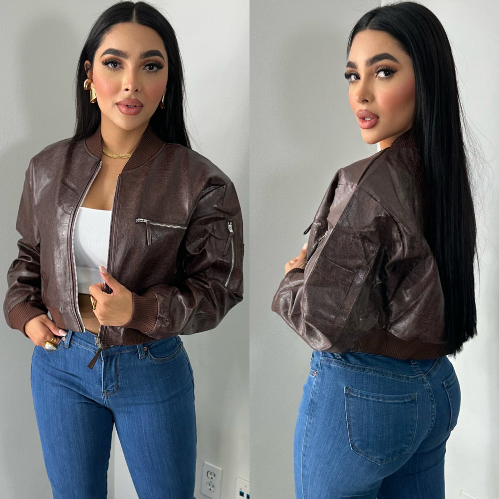 Jayleen Faux Leather Jacket