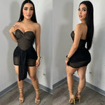 Naomi Shimmer Mini Dress