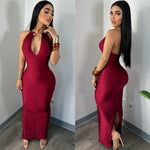 Snake Burgundy Midi Dress