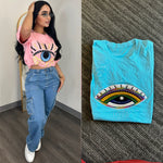 All Eyes On Me T-Shirt Blue