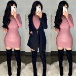 La Santa Mauve Mini Dress