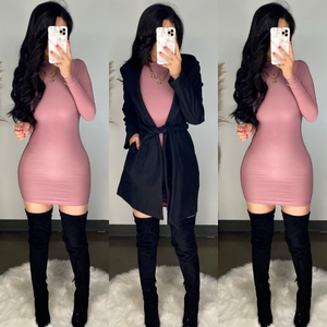 La Santa Mauve Mini Dress