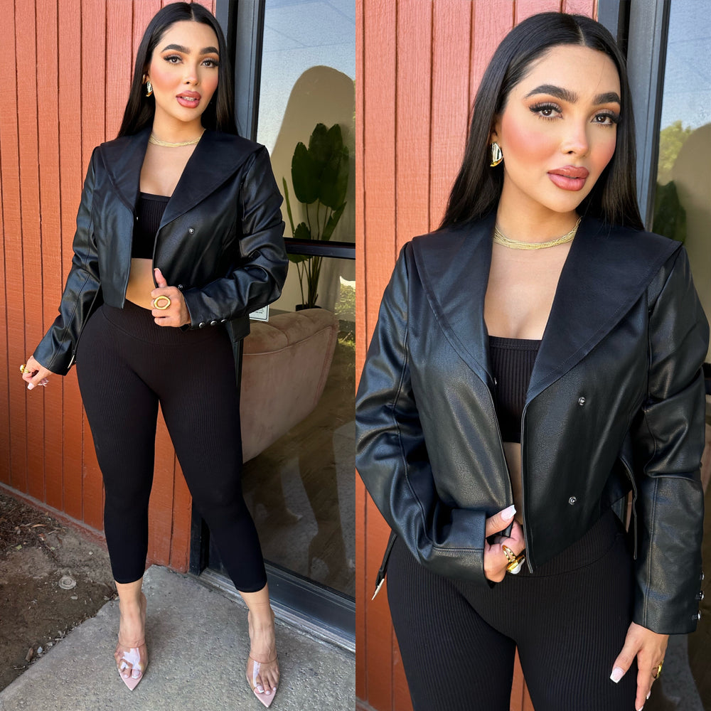 Valentina Faux Leather Jacket