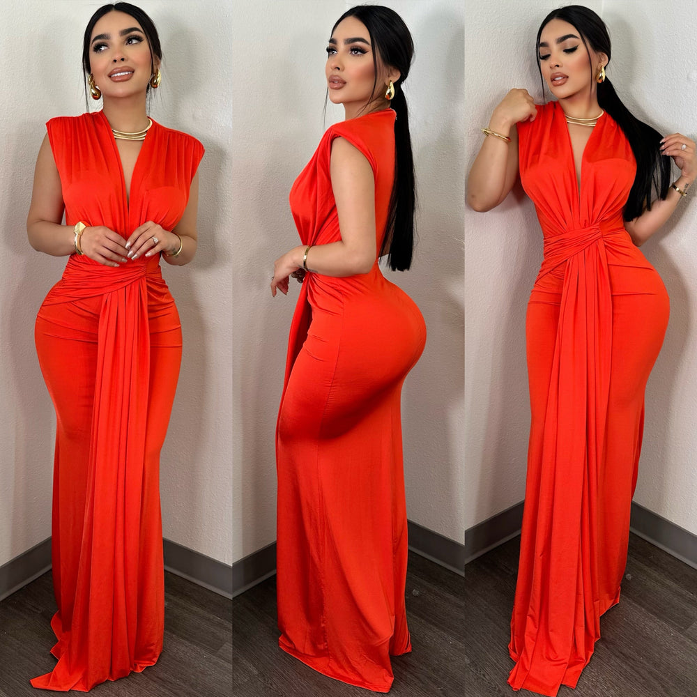 Cleopatra (Orange) Dress