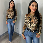 Jazel Leopard Top