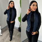 Faux Fur Navy Vest