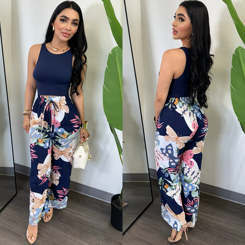 Fiorela Navy Pants