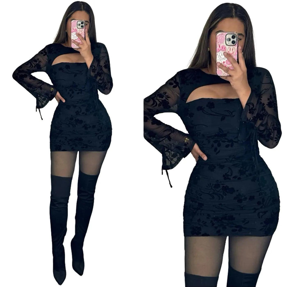 Minerva Mesh Mini Dress