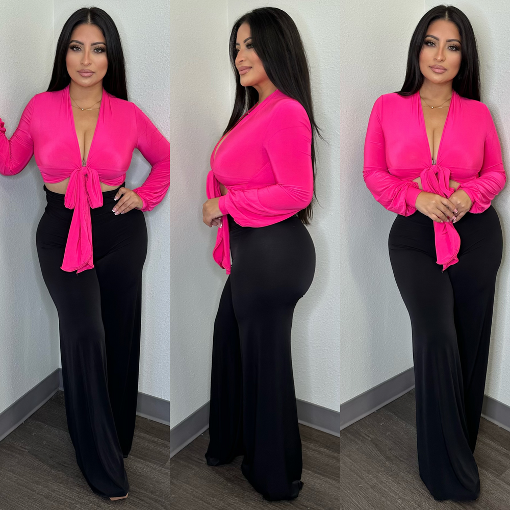 Zarina Pink/Black 2PC Set