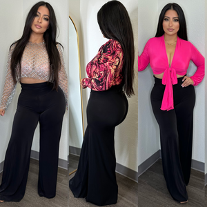 Renata Black Palazzo Pants