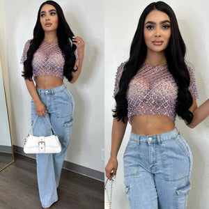 Davincy Lilac Top