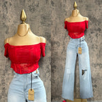 Emily Mesh Crop Top