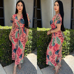 Tropical  Mauve Jumpsuit