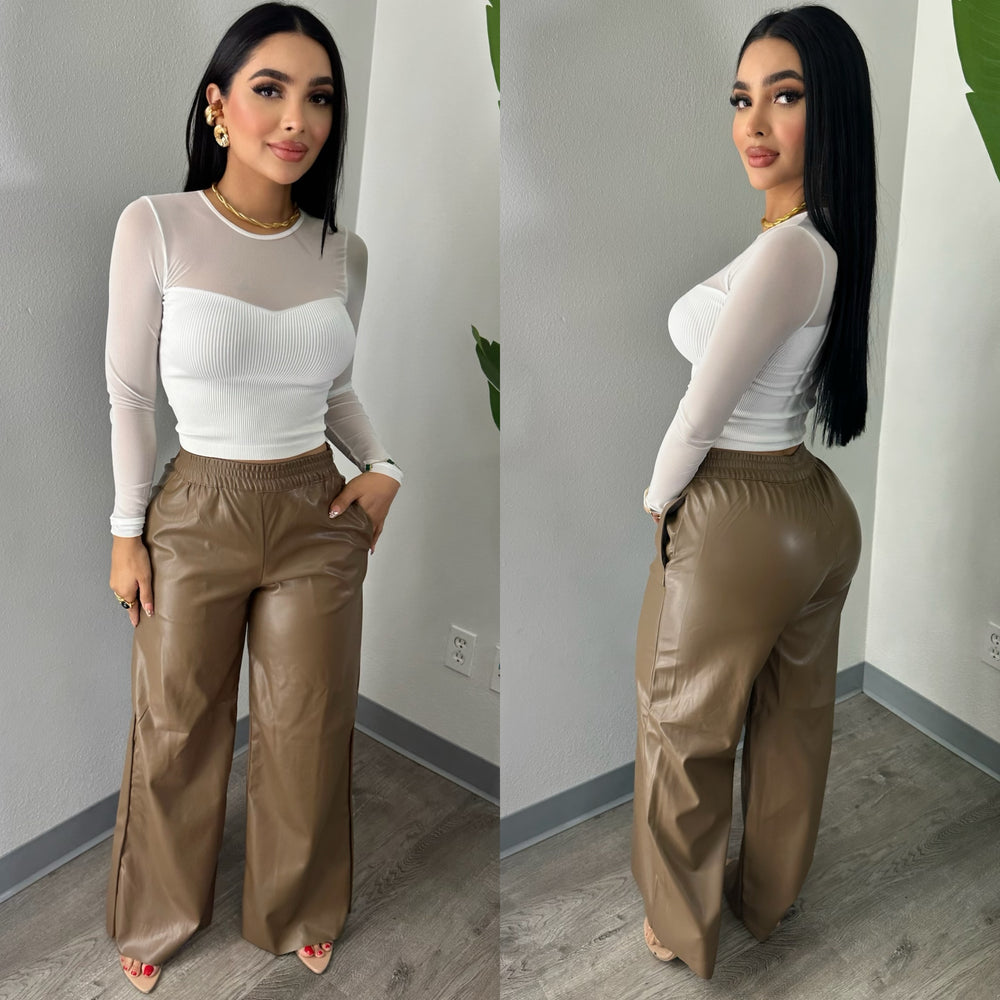 Sasha Faux Leather Pants