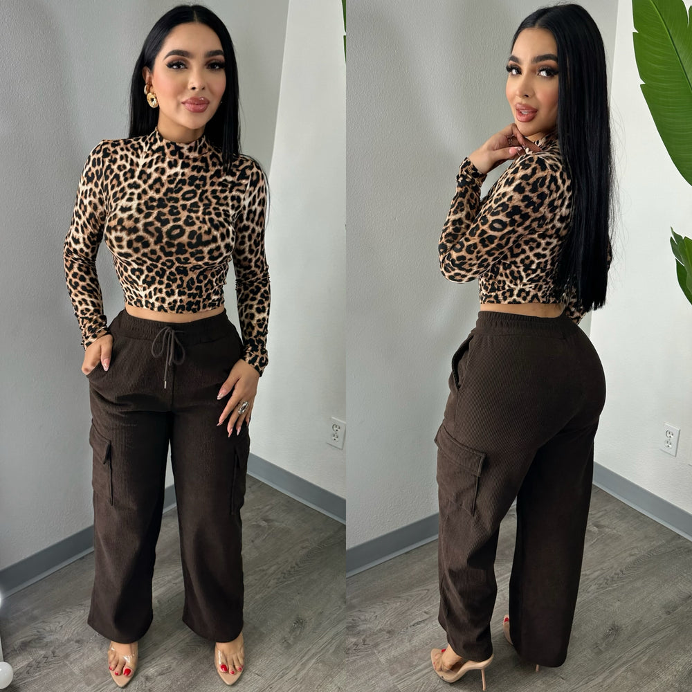 Thermal Brown Cargo Pants