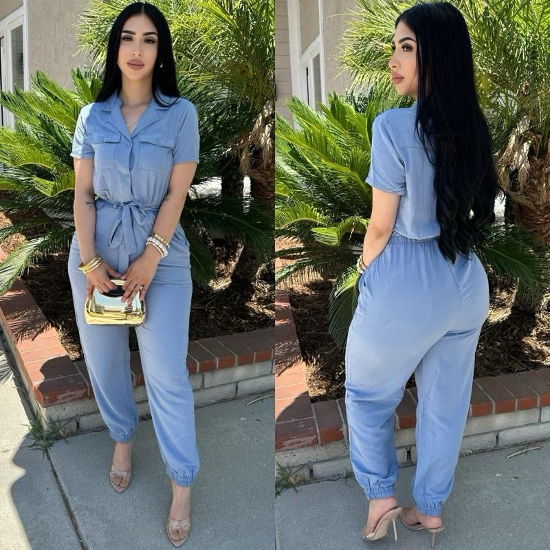 Camila Blue Jumpsuit