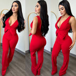 Bernadette Red Couture Jumpsuit
