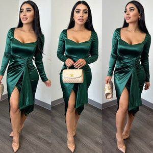 All Satin Dress