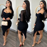 Amore Black Midi Dress