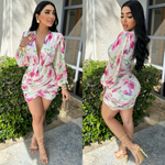Milano Floral Mesh Mini Dress