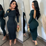 Hourglass Green Midi Dress