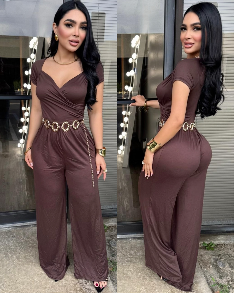 Fermina Brown Jumpsuit