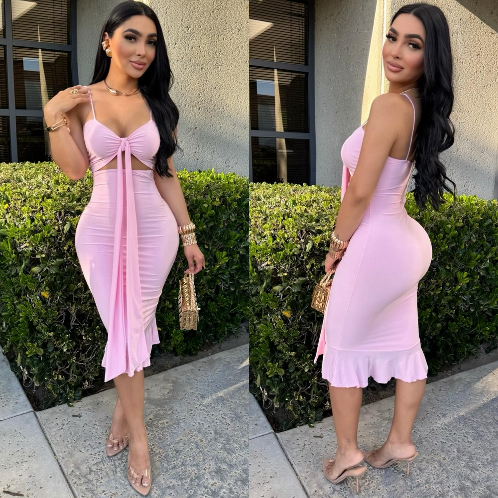 Salma Pink Mermaid Dress