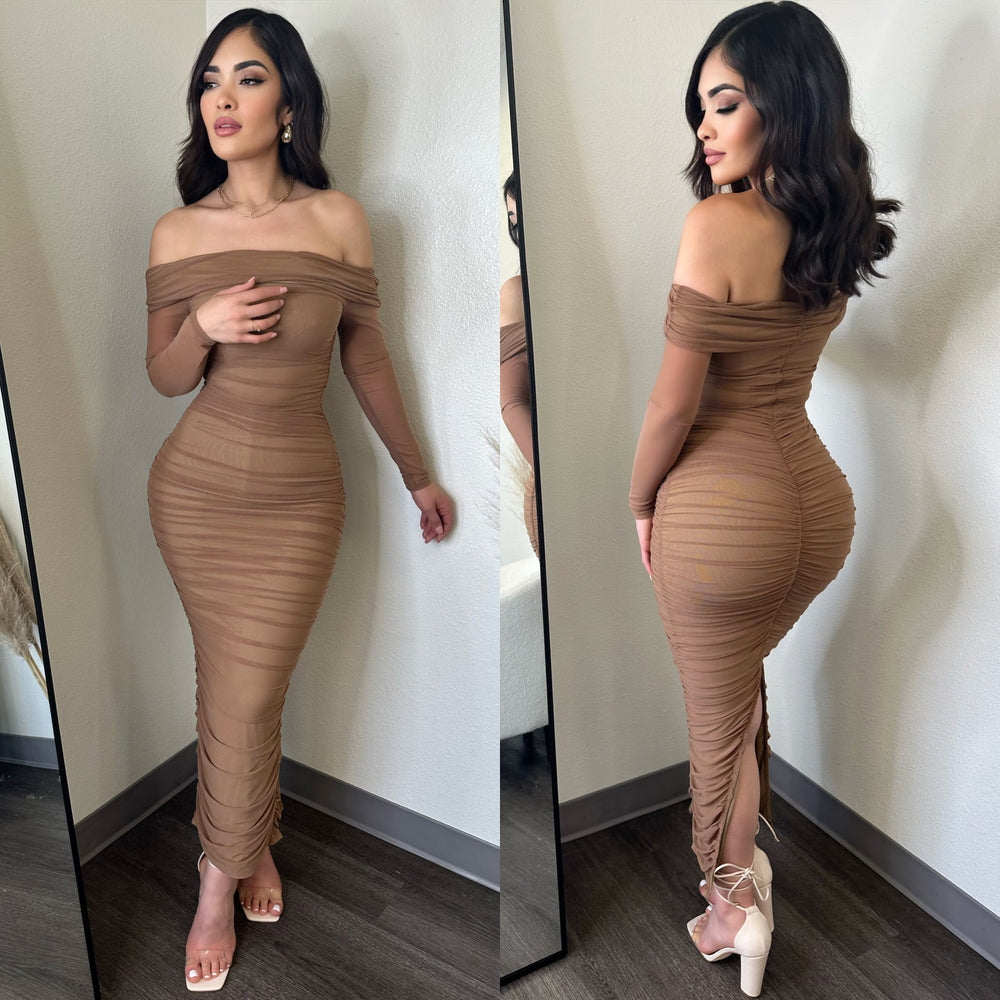 Drimy Mocha Midi Dress