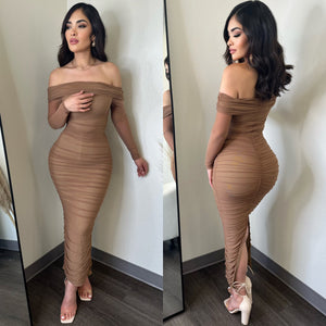 Drimy Mocha Midi Dress