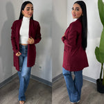 Imelda  wine Cardigan