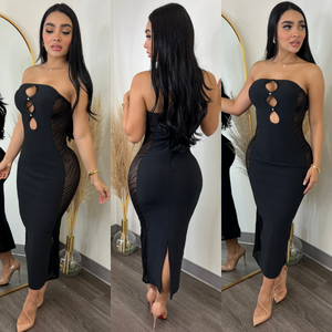 Yes Baby  Bandage Midi Dress
