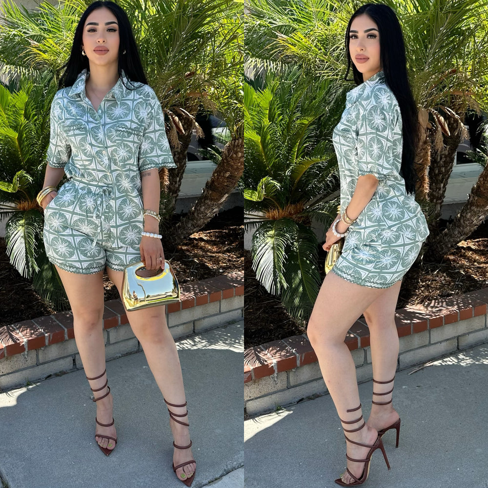 Itzel Green 2PC Set