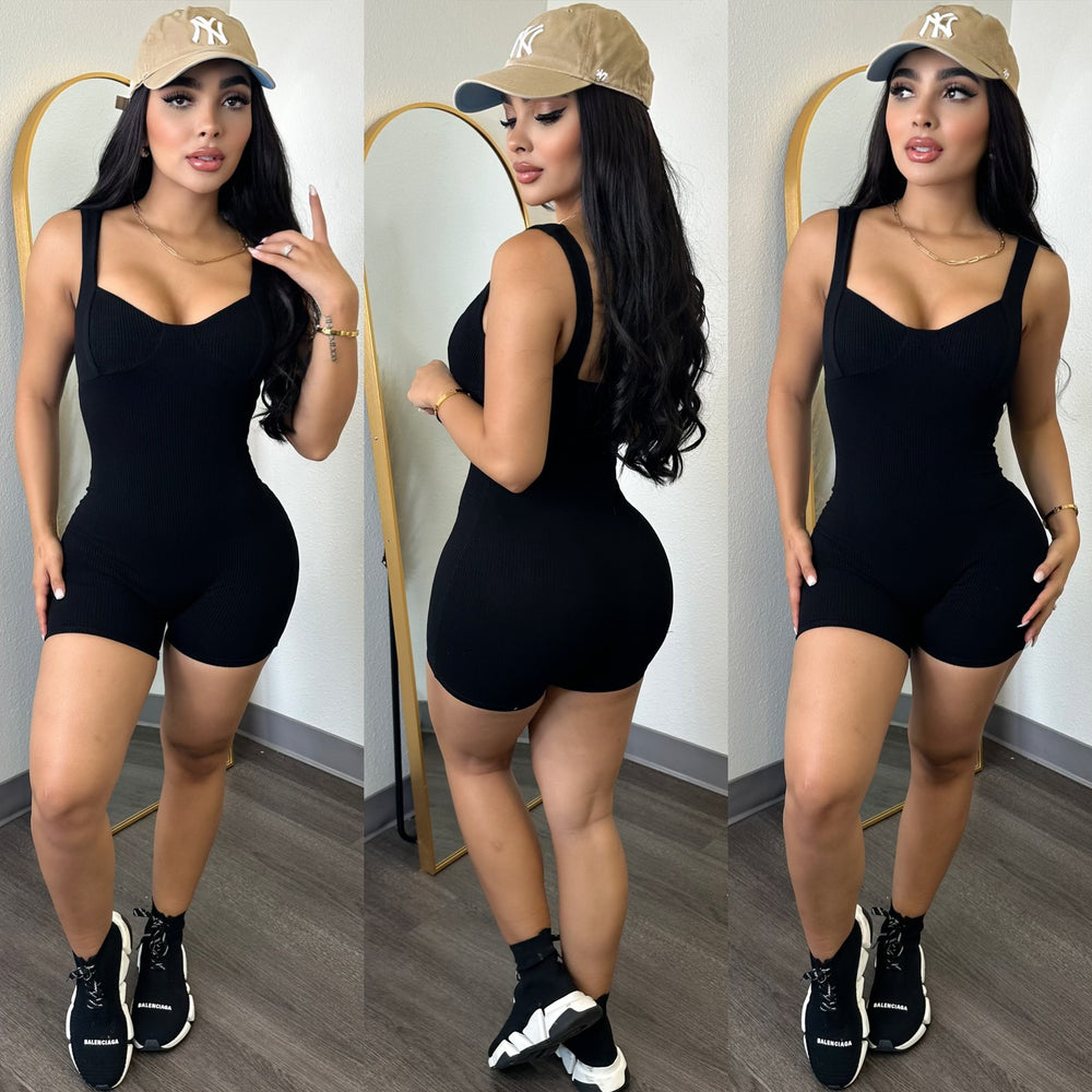 Formfitting (Black) Romper