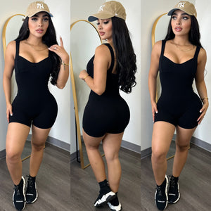 Formfitting (Black) Romper