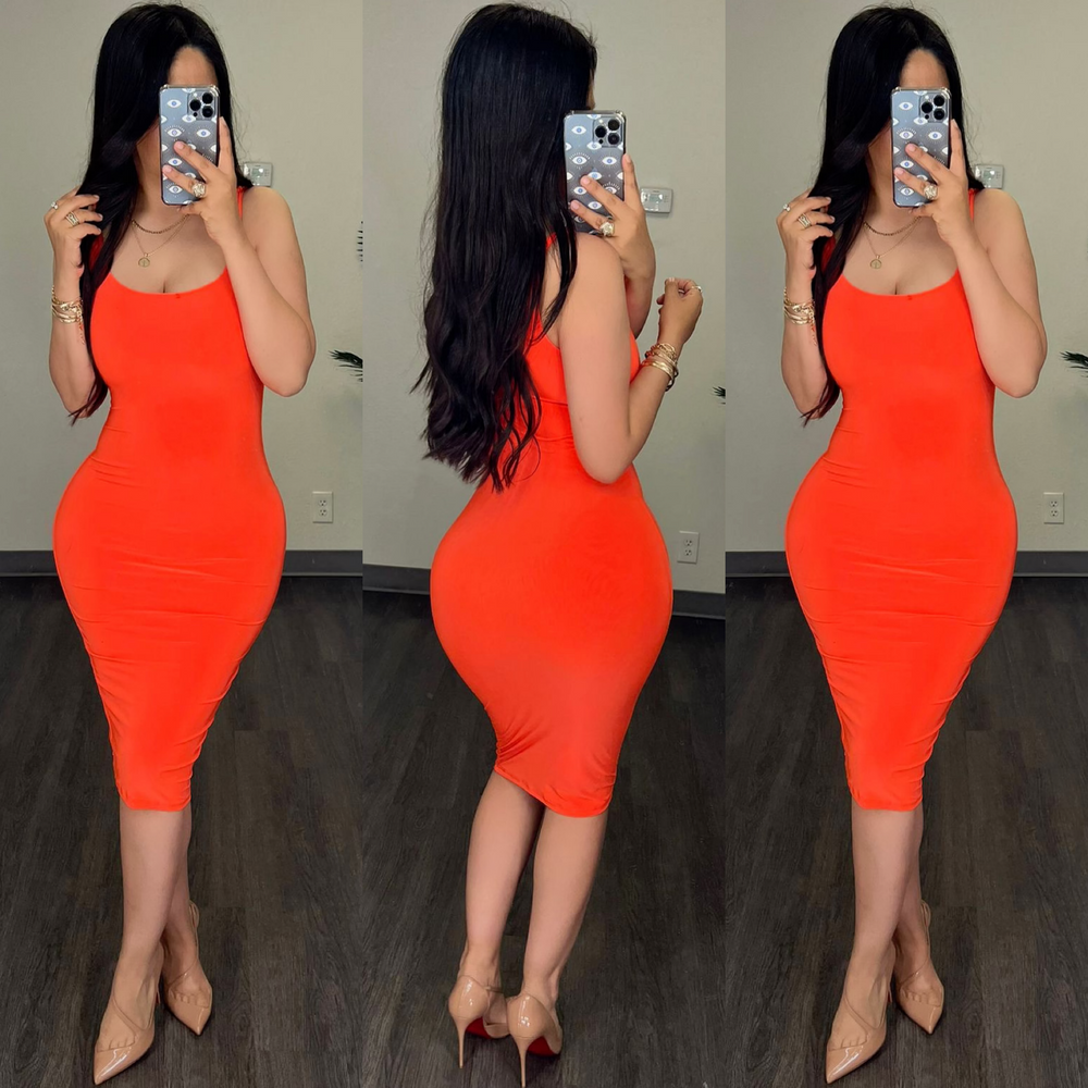 
            
                Load image into Gallery viewer, Hourglass (Neon) Midi Dress
            
        
