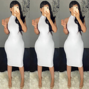 Marian (White) Midi Dress