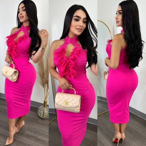Yahvi Pink Couture Dress