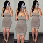 Patty Ruched Mini Dress