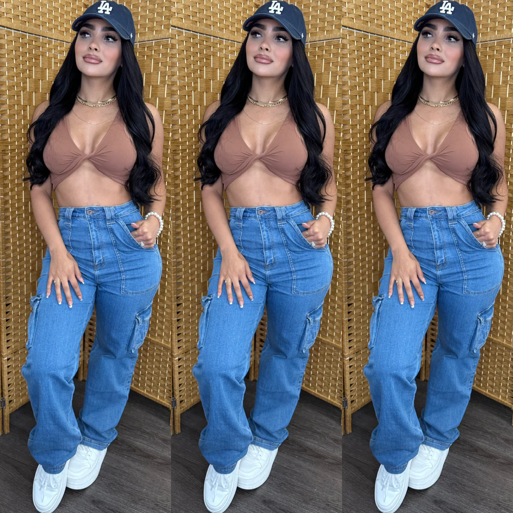 Samara (Sand Beige) Crop Top