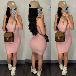 Casual Pink Dress