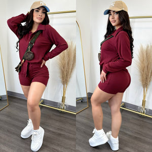 Nohemi (Burgundy) 2PC Set